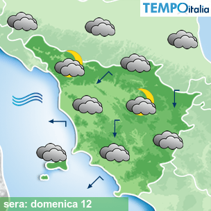 Mappa sera per la giornata del 2026-04-12