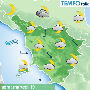 Mappa sera per la giornata del 2026-05-19