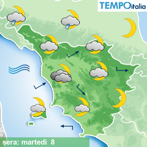 Mappa sera per la giornata del 2026-09-08