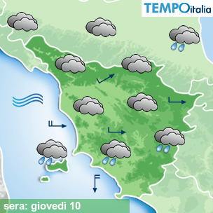 Mappa sera per la giornata del 2026-09-10