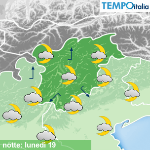 Mappa notte per la giornata del 2026-10-19