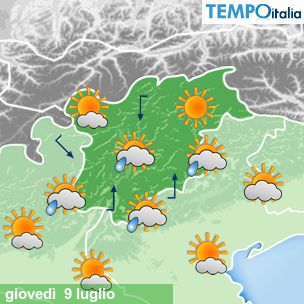 Mappa Giornaliera per la giornata di mercoledì 16 marzo