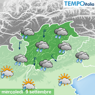 Mappa Giornaliera per la giornata di mercoledì 16 marzo