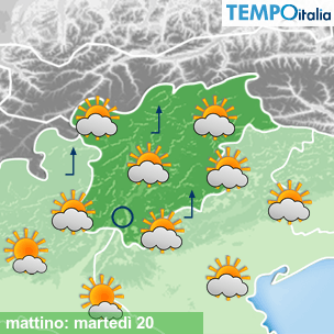 Mappa mattino per la giornata del 2026-10-20