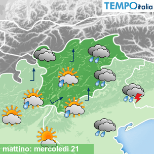 Mappa mattino per la giornata del 2026-10-21