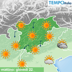 Mappa mattino per la giornata del 2026-10-22