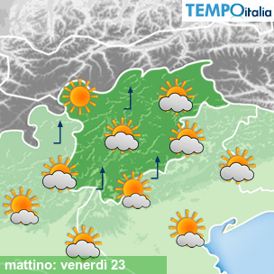 Mappa mattino per la giornata del 2026-10-23