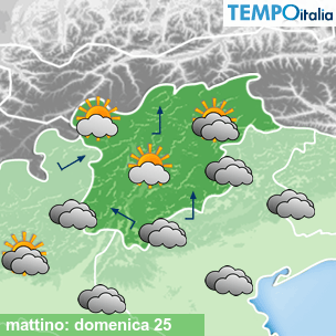 Mappa mattino per la giornata del 2026-10-25