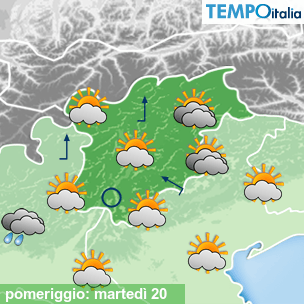 Mappa pomeriggio per la giornata del 2026-10-20