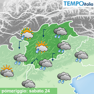 Mappa pomeriggio per la giornata del 2026-10-24