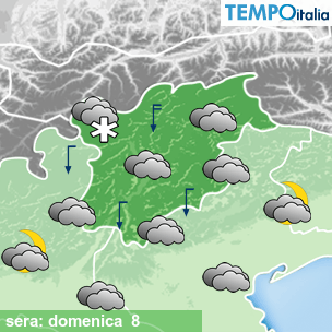 Mappa sera per la giornata del 2024-12-08