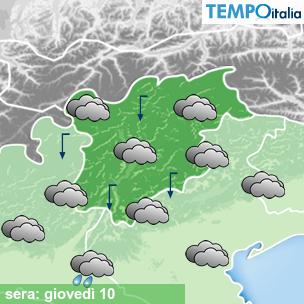 Mappa sera per la giornata del 2026-09-10