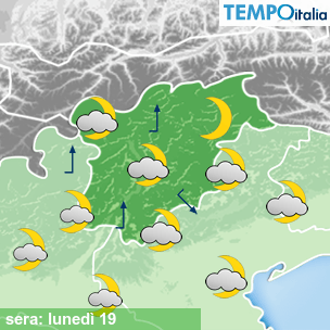 Mappa sera per la giornata del 2026-10-19