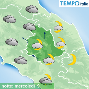 Mappa notte per la giornata del 2026-09-09