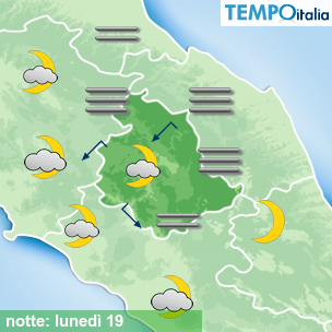 Mappa notte per la giornata del 2026-10-19