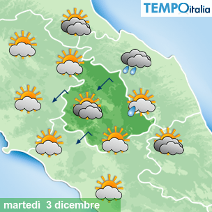 Mappa Giornaliera per la giornata di mercoledì 16 marzo