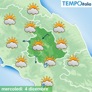 Mappa Giornaliera per la giornata di mercoledì 16 marzo