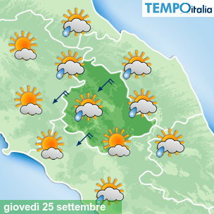 Mappa Giornaliera per la giornata di mercoledì 16 marzo