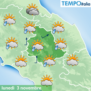 Mappa Giornaliera per la giornata di mercoledì 16 marzo