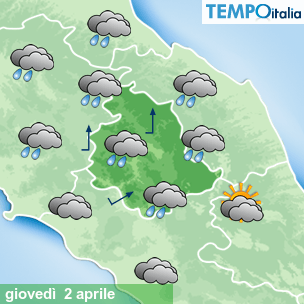 Mappa Giornaliera per la giornata di mercoledì 16 marzo