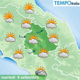 Mappa Giornaliera per la giornata di mercoledì 16 marzo