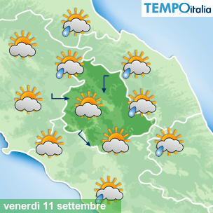 Mappa Giornaliera per la giornata di mercoledì 16 marzo