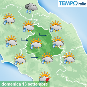 Mappa Giornaliera per la giornata di mercoledì 16 marzo