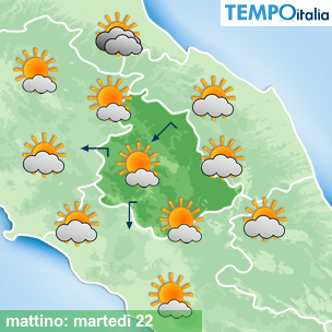 Mappa mattino per la giornata del 2024-10-22