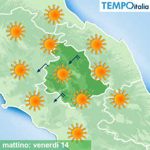Mappa mattino per la giornata del 2026-08-14