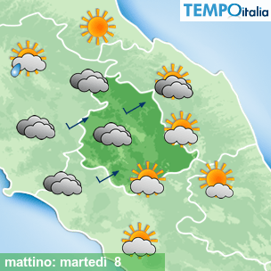 Mappa mattino per la giornata del 2026-09-08