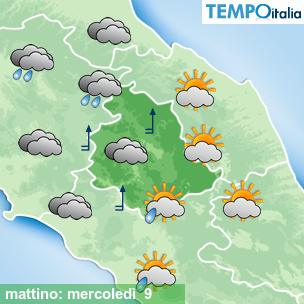 Mappa mattino per la giornata del 2026-09-09