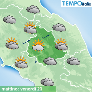 Mappa mattino per la giornata del 2026-10-23