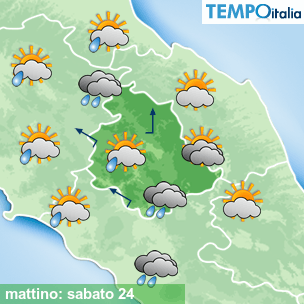 Mappa mattino per la giornata del 2026-10-24