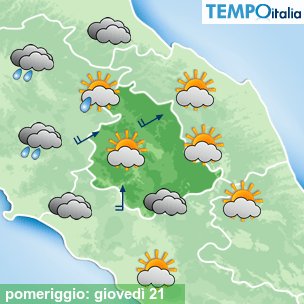 Mappa pomeriggio per la giornata del 2024-11-21