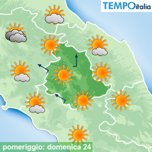 Mappa pomeriggio per la giornata del 2024-11-24