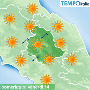 Mappa pomeriggio per la giornata del 2026-08-14