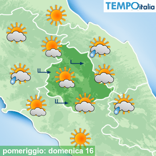 Mappa pomeriggio per la giornata del 2026-08-16
