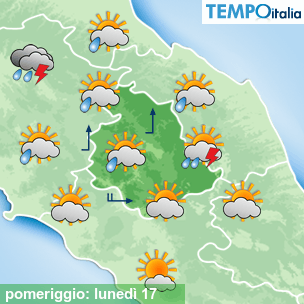 Mappa pomeriggio per la giornata del 2026-08-17