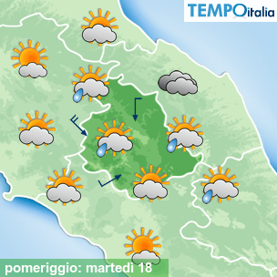Mappa pomeriggio per la giornata del 2026-08-18