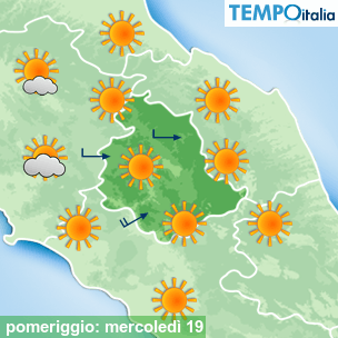 Mappa pomeriggio per la giornata del 2026-08-19