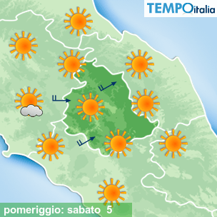 Mappa pomeriggio per la giornata del 2026-09-05