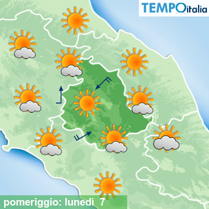 Mappa pomeriggio per la giornata del 2026-09-07