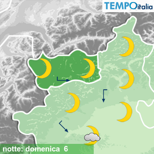 Mappa notte per la giornata del 2026-09-06