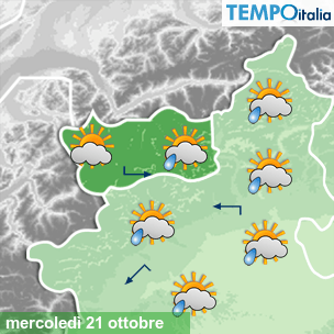 Mappa Giornaliera per la giornata di mercoledì 16 marzo