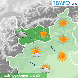 Mappa mattino per la giornata del 2026-10-25