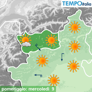 Mappa pomeriggio per la giornata del 2026-09-09