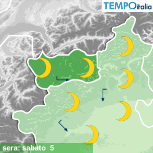 Mappa sera per la giornata del 2026-09-05