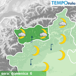 Mappa sera per la giornata del 2026-09-06