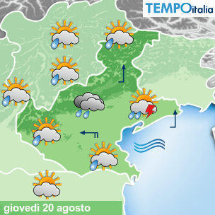 Mappa Giornaliera per la giornata di mercoledì 16 marzo