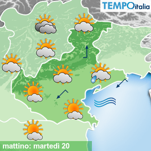 Mappa mattino per la giornata del 2026-10-20